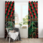 Aotearoa Ngai Tuhoe Window Curtain Maori Iwi Poutama Puhoro Tattoo