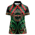Aotearoa Ngai Tuhoe Personalised Women Polo Shirt Maori Iwi Poutama Puhoro Tattoo