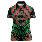 Aotearoa Ngai Tuhoe Personalised Women Polo Shirt Maori Iwi Poutama Puhoro Tattoo