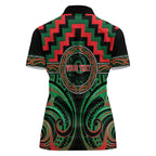 Aotearoa Ngai Tuhoe Personalised Women Polo Shirt Maori Iwi Poutama Puhoro Tattoo