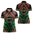 Aotearoa Ngai Tuhoe Personalised Women Polo Shirt Maori Iwi Poutama Puhoro Tattoo