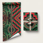 Aotearoa Ngai Tuhoe Wrapping Paper Maori Iwi Poutama Puhoro Tattoo