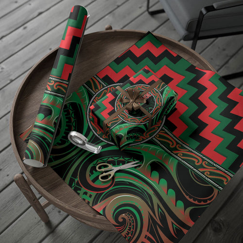 Aotearoa Ngai Tuhoe Wrapping Paper Maori Iwi Poutama Puhoro Tattoo