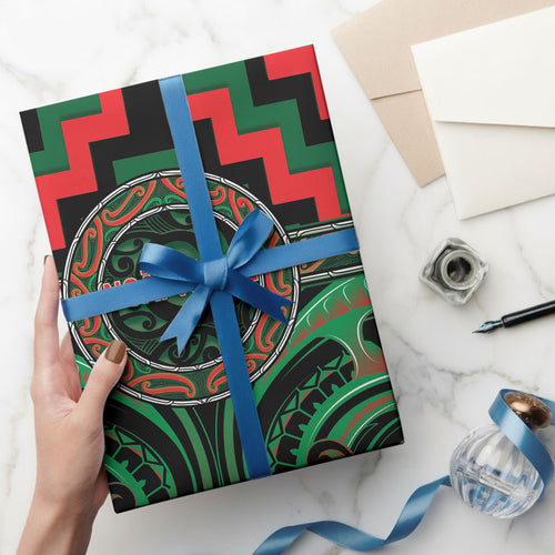 Aotearoa Ngai Tuhoe Wrapping Paper Maori Iwi Poutama Puhoro Tattoo