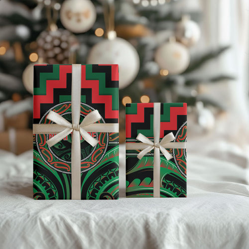 Aotearoa Ngai Tuhoe Wrapping Paper Maori Iwi Poutama Puhoro Tattoo