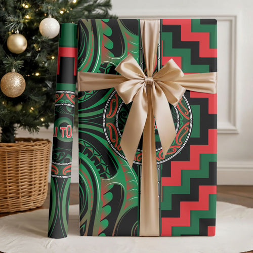 Aotearoa Ngai Tuhoe Wrapping Paper Maori Iwi Poutama Puhoro Tattoo