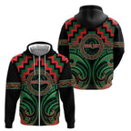 Aotearoa Ngai Tuhoe Personalised Zip Hoodie Maori Iwi Poutama Puhoro Tattoo