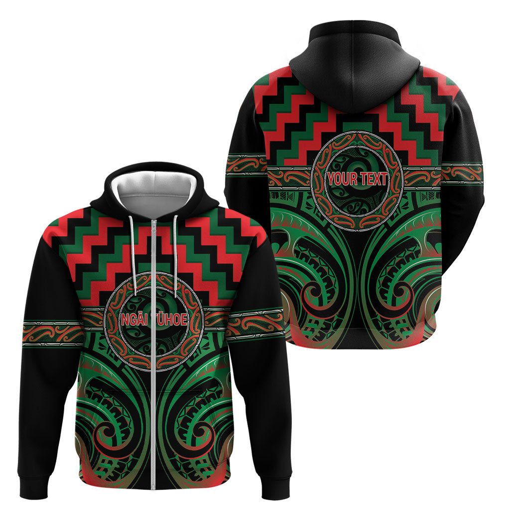 Aotearoa Ngai Tuhoe Personalised Zip Hoodie Maori Iwi Poutama Puhoro Tattoo