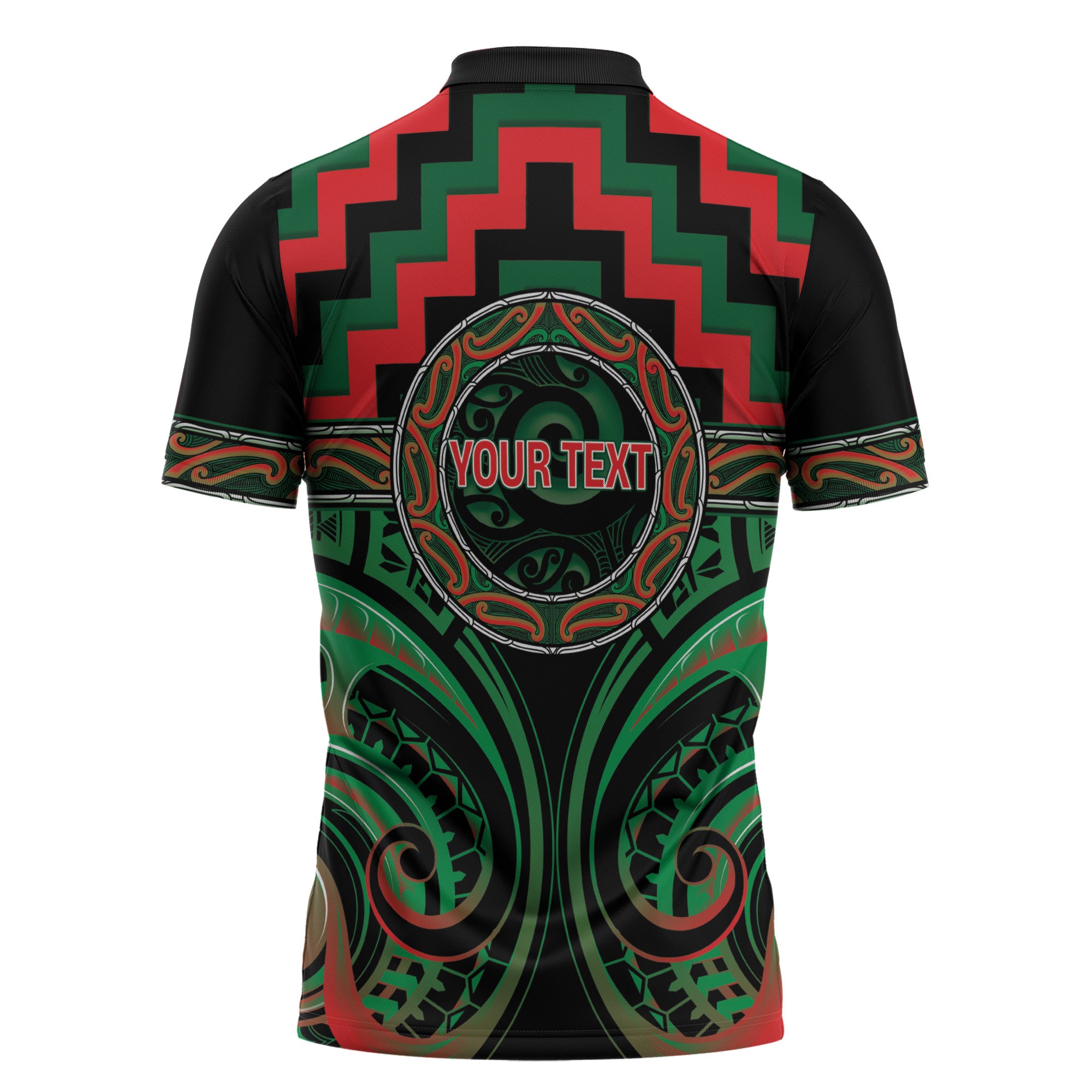 Aotearoa Ngai Tuhoe Personalised Zipper Polo Shirt Maori Iwi Poutama Puhoro Tattoo