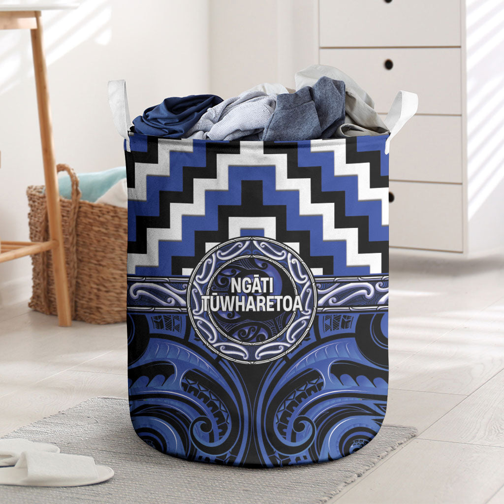 Aotearoa Ngati Tuwharetoa Laundry Basket Maori Iwi Poutama Puhoro Tattoo