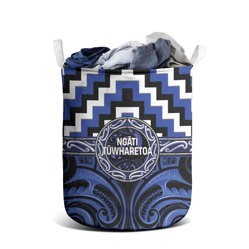 Aotearoa Ngati Tuwharetoa Laundry Basket Maori Iwi Poutama Puhoro Tattoo