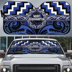 Aotearoa Ngati Tuwharetoa Auto Sun Shade Maori Iwi Poutama Puhoro Tattoo