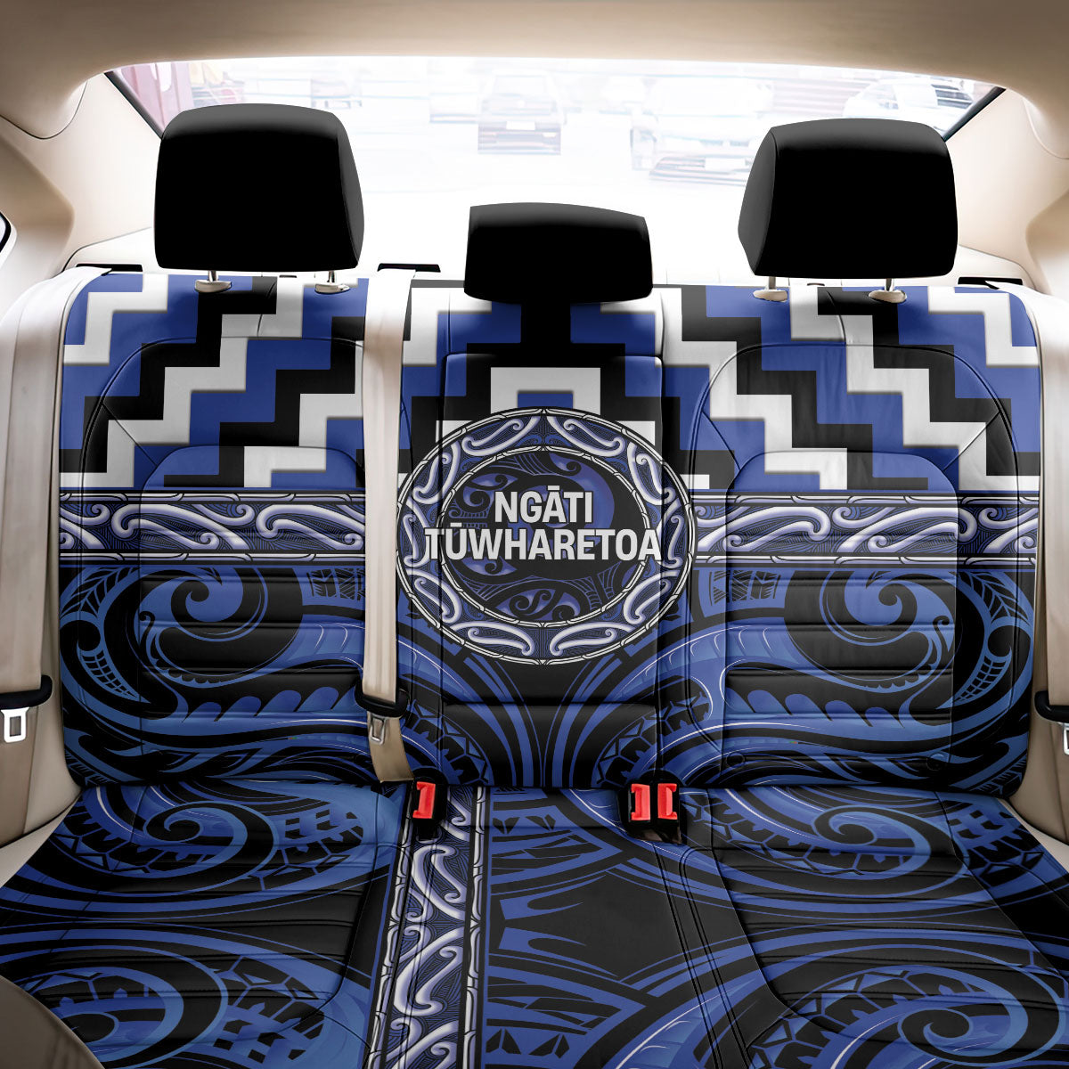 Aotearoa Ngati Tuwharetoa Back Car Seat Cover Maori Iwi Poutama Puhoro Tattoo