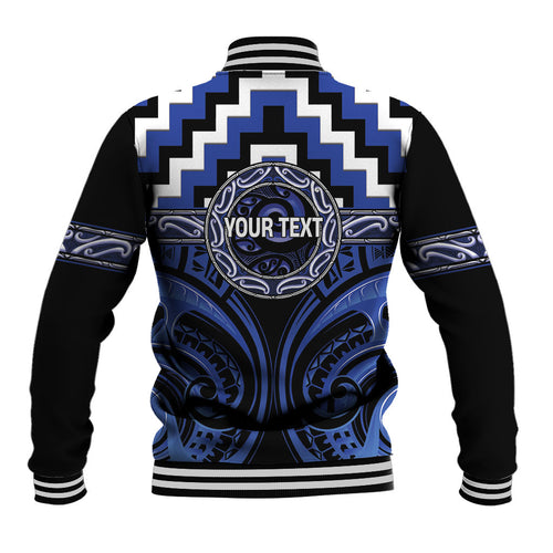 Aotearoa Ngati Tuwharetoa Personalised Baseball Jacket Maori Iwi Poutama Puhoro Tattoo