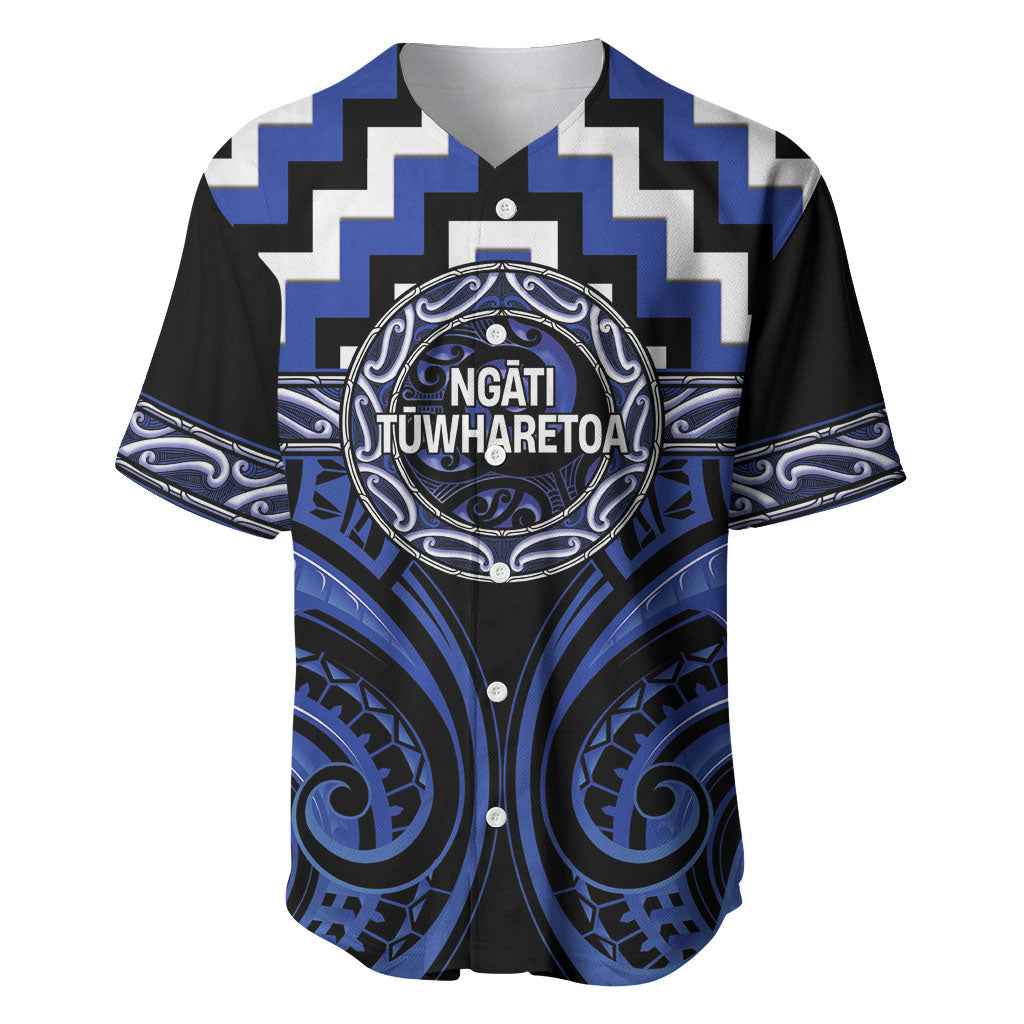 Aotearoa Ngati Tuwharetoa Personalised Baseball Jersey Maori Iwi Poutama Puhoro Tattoo