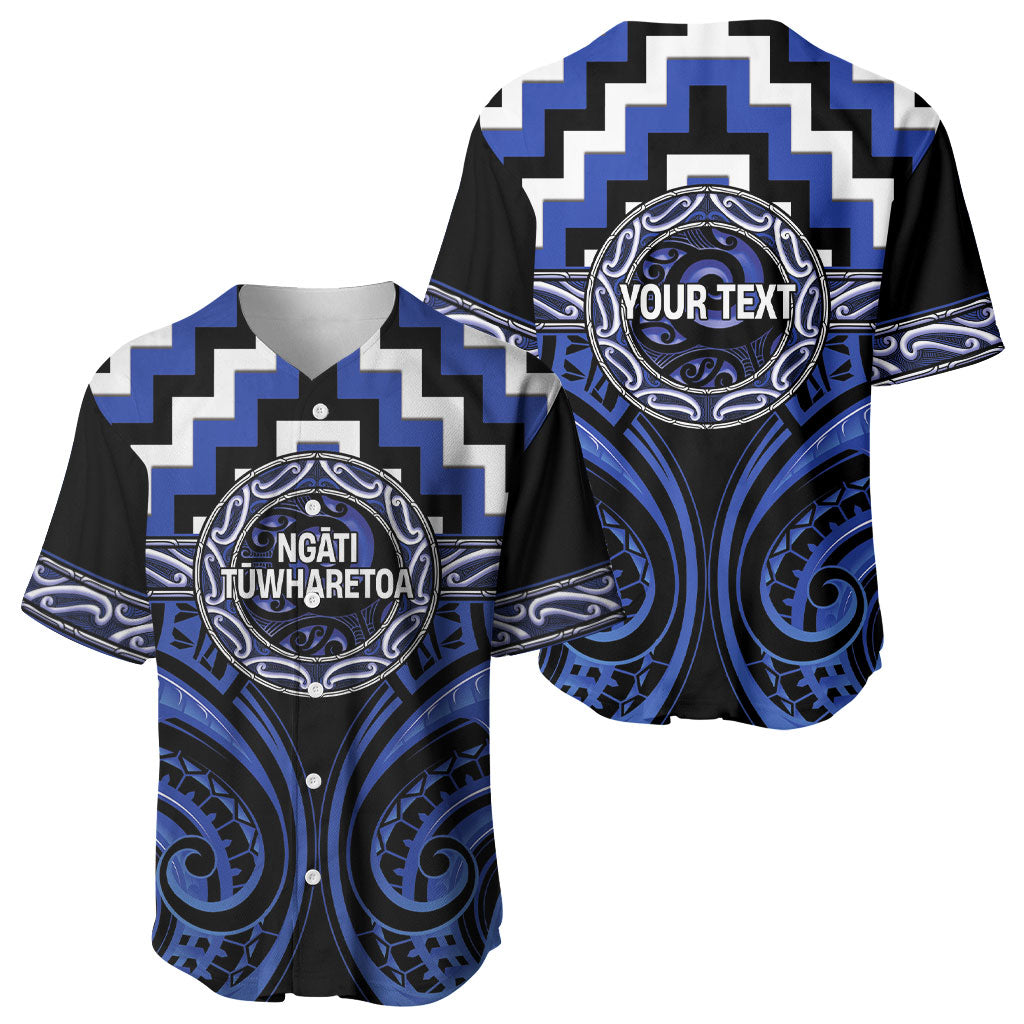 Aotearoa Ngati Tuwharetoa Personalised Baseball Jersey Maori Iwi Poutama Puhoro Tattoo