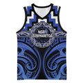 Aotearoa Ngati Tuwharetoa Personalised Basketball Jersey Maori Iwi Poutama Puhoro Tattoo