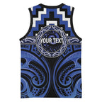 Aotearoa Ngati Tuwharetoa Personalised Basketball Jersey Maori Iwi Poutama Puhoro Tattoo