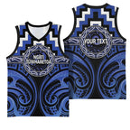 Aotearoa Ngati Tuwharetoa Personalised Basketball Jersey Maori Iwi Poutama Puhoro Tattoo