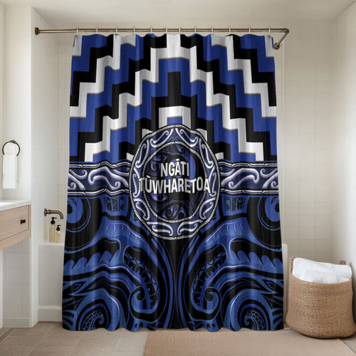 Aotearoa Ngati Tuwharetoa Bathroom Set Maori Iwi Poutama Puhoro Tattoo