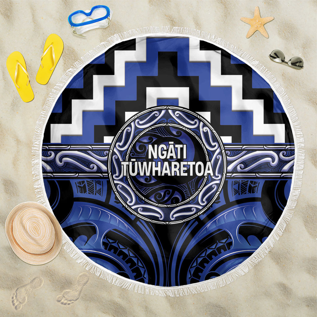 Aotearoa Ngati Tuwharetoa Beach Blanket Maori Iwi Poutama Puhoro Tattoo