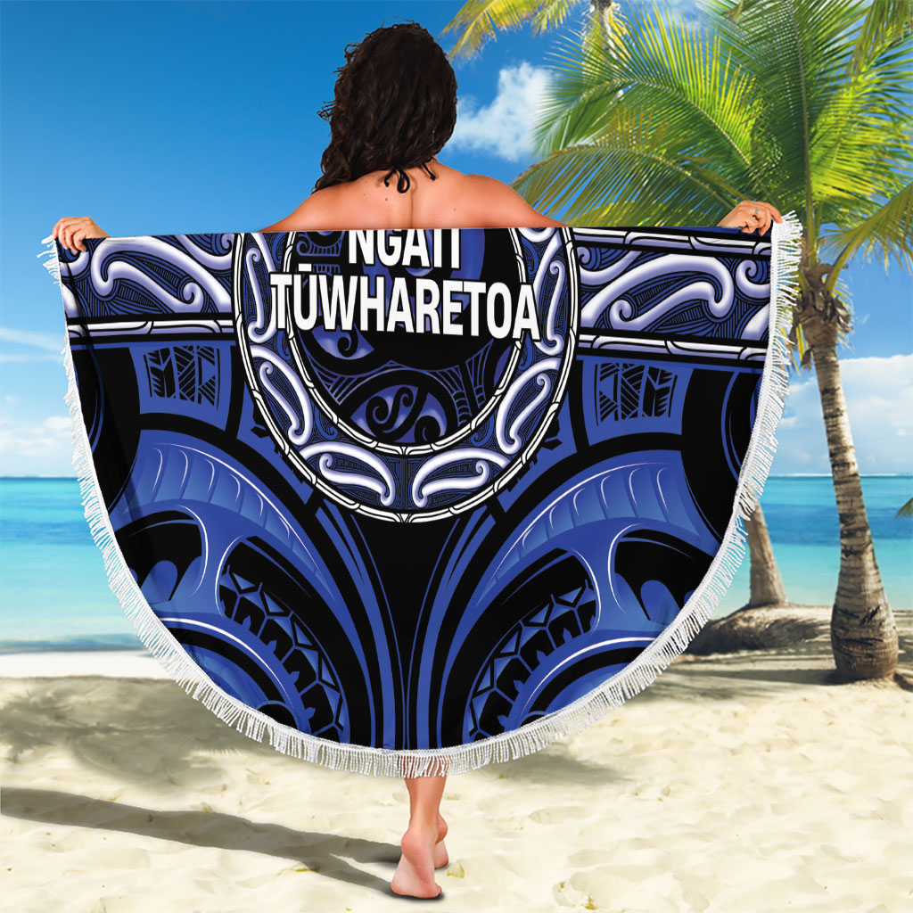 Aotearoa Ngati Tuwharetoa Beach Blanket Maori Iwi Poutama Puhoro Tattoo
