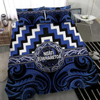 Aotearoa Ngati Tuwharetoa Bedding Set Maori Iwi Poutama Puhoro Tattoo