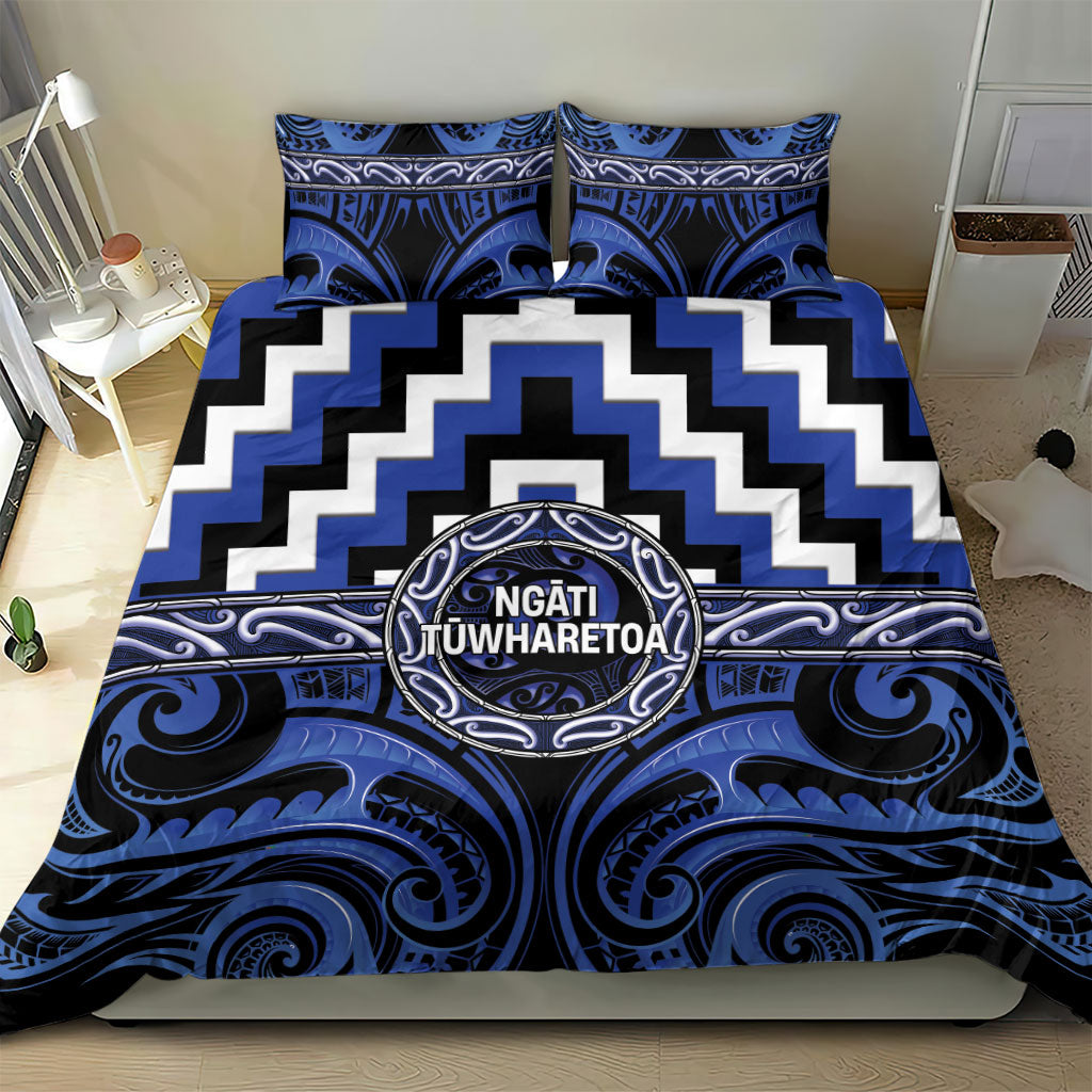 Aotearoa Ngati Tuwharetoa Bedding Set Maori Iwi Poutama Puhoro Tattoo