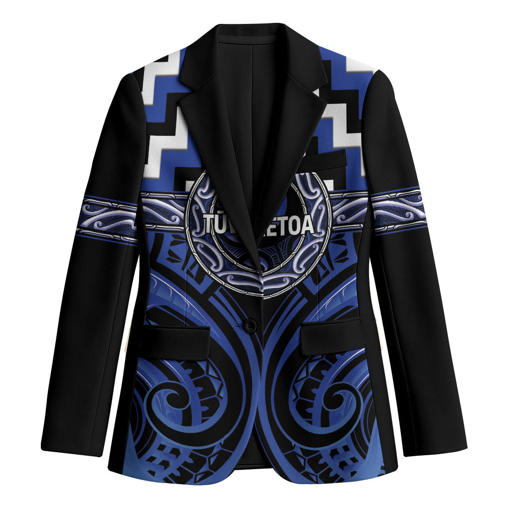 Aotearoa Ngati Tuwharetoa Personalised Blazer Maori Iwi Poutama Puhoro Tattoo