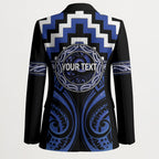 Aotearoa Ngati Tuwharetoa Personalised Blazer Maori Iwi Poutama Puhoro Tattoo