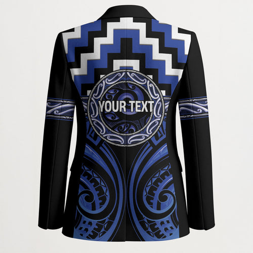 Aotearoa Ngati Tuwharetoa Personalised Blazer Maori Iwi Poutama Puhoro Tattoo
