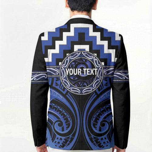 Aotearoa Ngati Tuwharetoa Personalised Blazer Maori Iwi Poutama Puhoro Tattoo