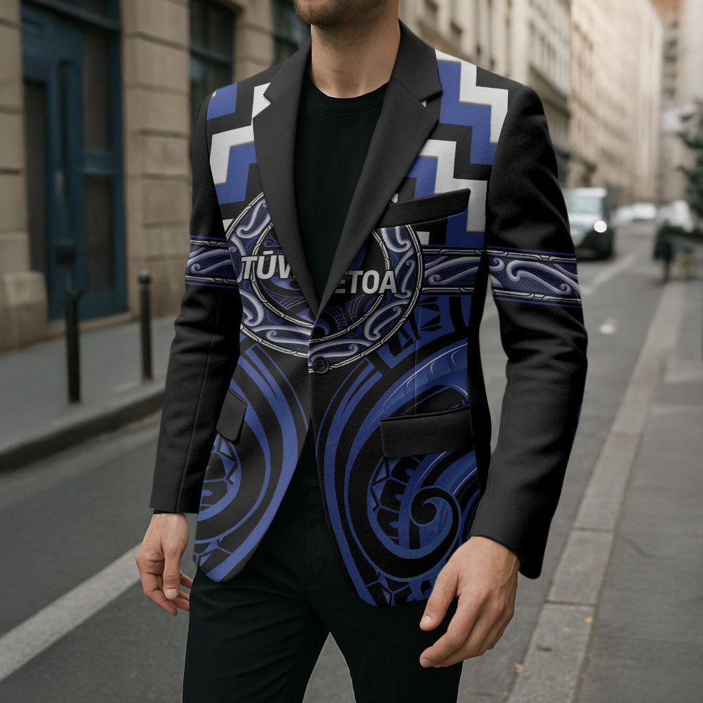 Aotearoa Ngati Tuwharetoa Personalised Blazer Maori Iwi Poutama Puhoro Tattoo