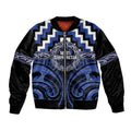 Aotearoa Ngati Tuwharetoa Personalised Bomber Jacket Maori Iwi Poutama Puhoro Tattoo
