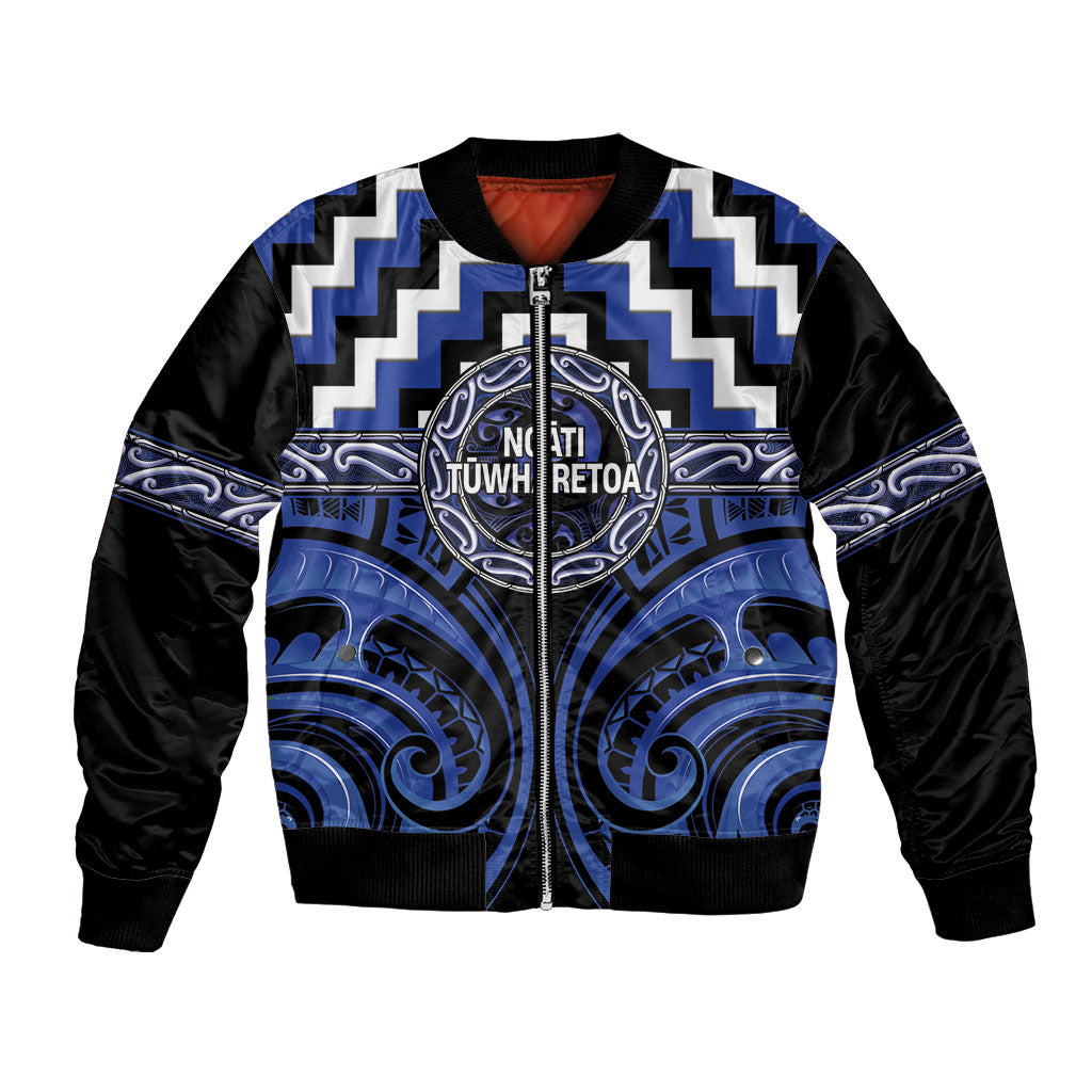 Aotearoa Ngati Tuwharetoa Personalised Bomber Jacket Maori Iwi Poutama Puhoro Tattoo