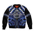 Aotearoa Ngati Tuwharetoa Personalised Bomber Jacket Maori Iwi Poutama Puhoro Tattoo