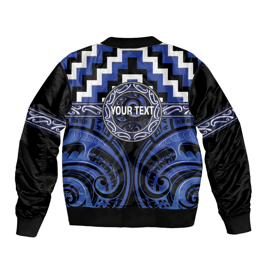 Aotearoa Ngati Tuwharetoa Personalised Bomber Jacket Maori Iwi Poutama Puhoro Tattoo