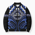 Aotearoa Ngati Tuwharetoa Personalised Bomber Puffer Jacket Maori Iwi Poutama Puhoro Tattoo