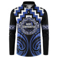 Aotearoa Ngati Tuwharetoa Personalised Button Sweatshirt Maori Iwi Poutama Puhoro Tattoo