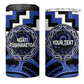 Aotearoa Ngati Tuwharetoa Personalised 4 in 1 Can Cooler Tumbler Maori Iwi Poutama Puhoro Tattoo