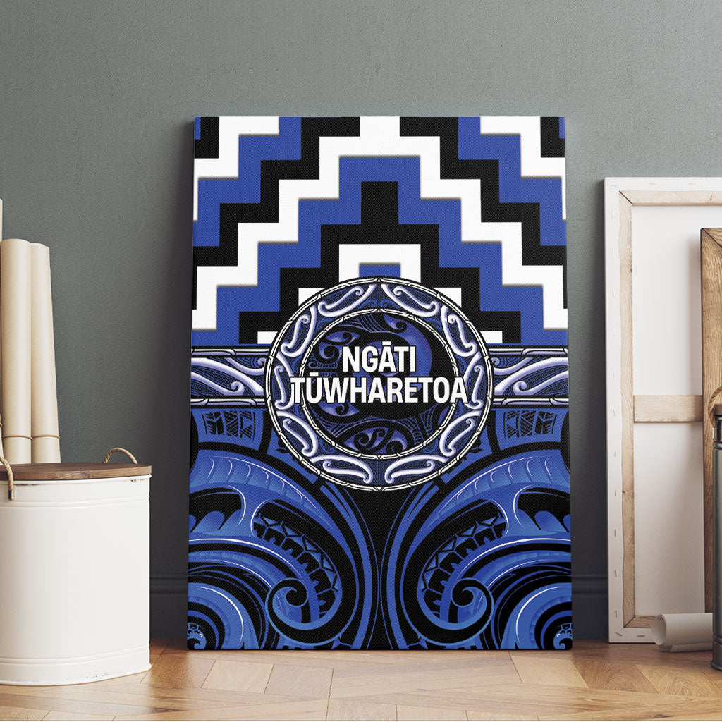 Aotearoa Ngati Tuwharetoa Canvas Wall Art Maori Iwi Poutama Puhoro Tattoo