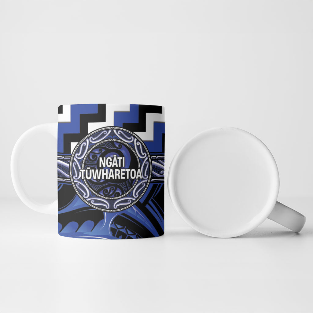 Aotearoa Ngati Tuwharetoa Personalised Ceramic Mug Maori Iwi Poutama Puhoro Tattoo