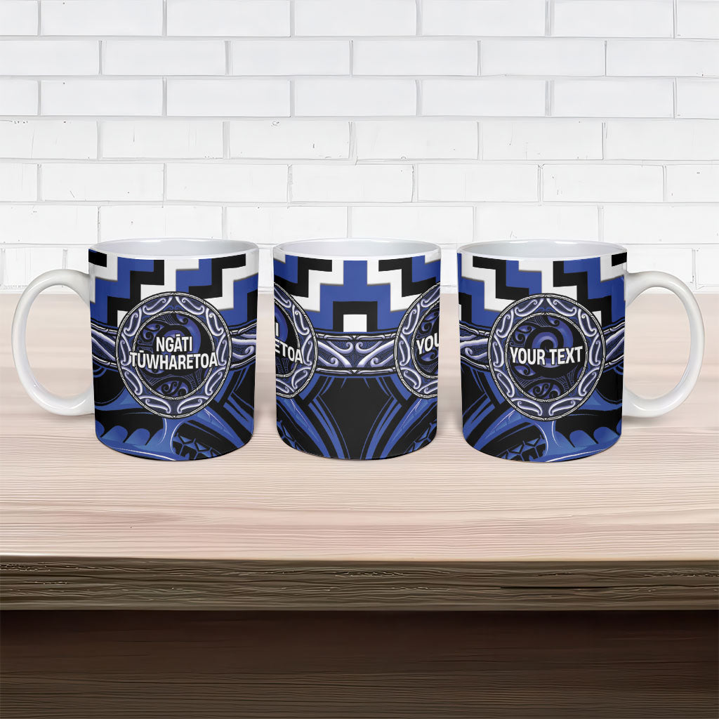 Aotearoa Ngati Tuwharetoa Personalised Ceramic Mug Maori Iwi Poutama Puhoro Tattoo