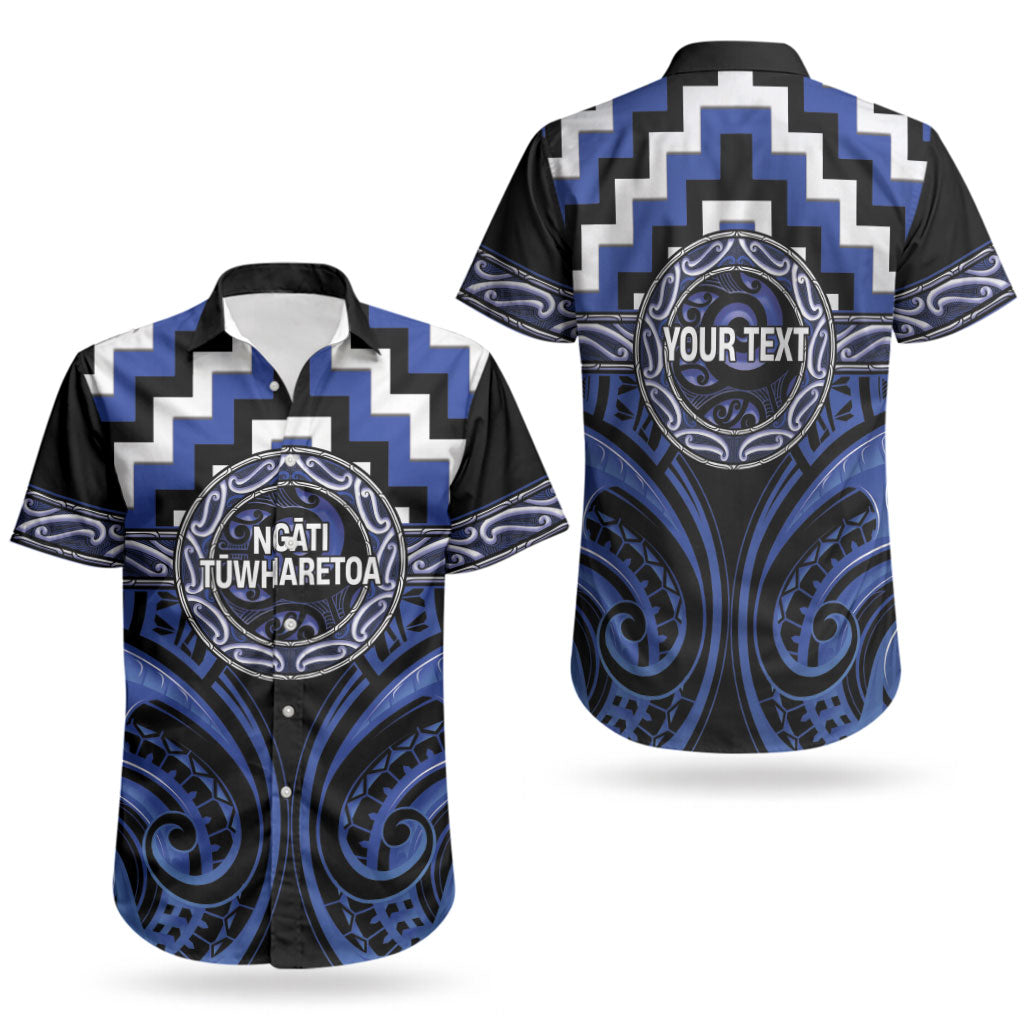 Aotearoa Ngati Tuwharetoa Personalised Couples Matching Off Shoulder Maxi Dress and Hawaiian Shirt Maori Iwi Poutama Puhoro Tattoo