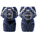 Aotearoa Ngati Tuwharetoa Personalised Couples Matching Off Shoulder Short Dress and Long Sleeve Button Shirt Maori Iwi Poutama Puhoro Tattoo