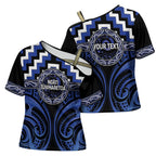 Aotearoa Ngati Tuwharetoa Personalised Cross Shoulder Shirt Maori Iwi Poutama Puhoro Tattoo