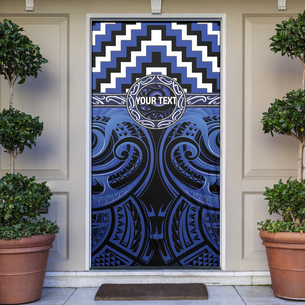Aotearoa Ngati Tuwharetoa Personalised Door Cover Maori Iwi Poutama Puhoro Tattoo