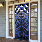 Aotearoa Ngati Tuwharetoa Personalised Door Cover Maori Iwi Poutama Puhoro Tattoo