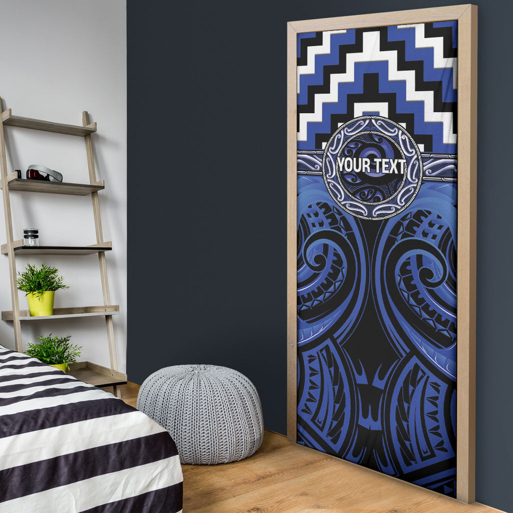 Aotearoa Ngati Tuwharetoa Personalised Door Cover Maori Iwi Poutama Puhoro Tattoo