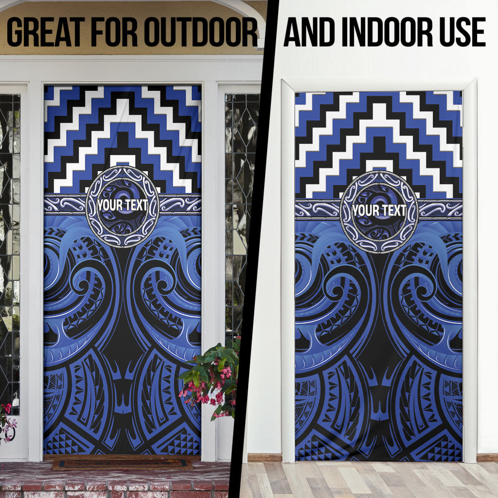 Aotearoa Ngati Tuwharetoa Personalised Door Cover Maori Iwi Poutama Puhoro Tattoo